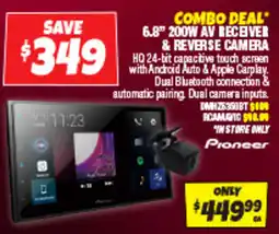 Autobarn 6.8" 200w av receiver & reverse camera offer