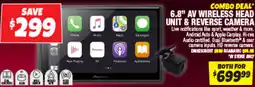 Autobarn 6.8" av wireless head unit & reverse camera offer