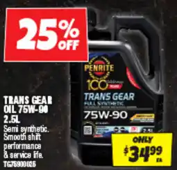 Autobarn Trans gear oil 75w-90 offer