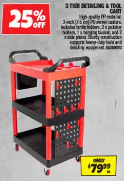 Autobarn 3 tier detailing & tool cart offer