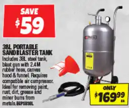 Autobarn Portable sand blaster tank offer