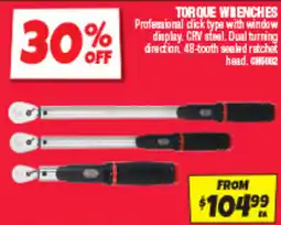 Autobarn Torque wrenches offer