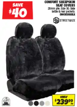 Autobarn Comfort sheepskin seat covers offer
