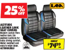 Autobarn Altitude leather look seat covers offer