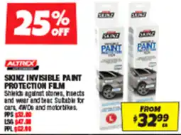 Autobarn Skinz invisible paint protection film offer