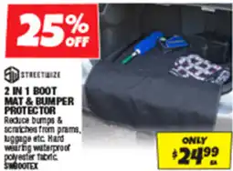 Autobarn 2 in 1 boot mat & bumper protector offer