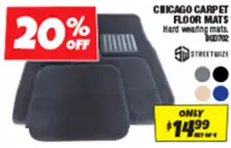 Autobarn Chicago carpet floor mats offer
