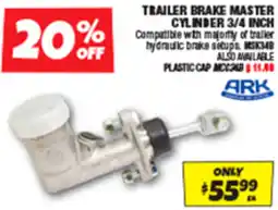 Autobarn Trailer brake master cylinder 3/4 inch offer