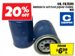Autobarn Oil filters offer