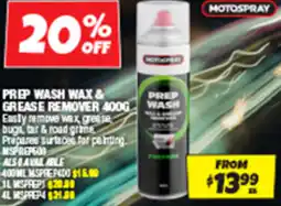 Autobarn Prep wash wax & grease remover wash offer