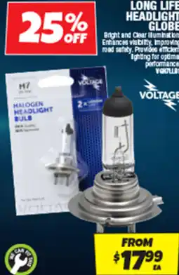 Autobarn Long life headlight globe offer