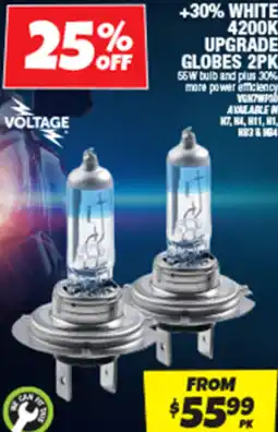 Autobarn +30% white 4200k upgrade globes offer