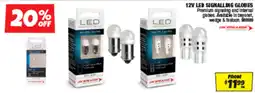 Autobarn 12V led signalling globes offer