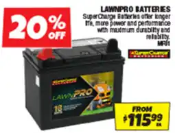 Autobarn Lawnpro batteries offer