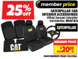 Autobarn Caterpillar car interior accessories offer