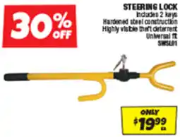 Autobarn Steering lock offer