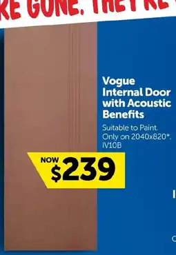 Doors Plus Vogue Internal Door with Acoustic Benefits offer