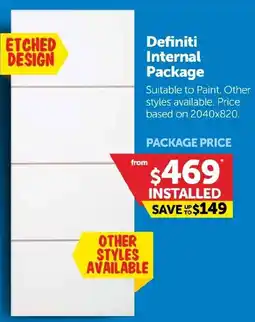 Doors Plus Definiti Internal Package offer