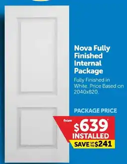 Doors Plus Nova Fully Finished Internal Package offer