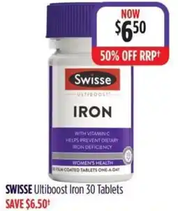 Wizard Pharmacy SWISSE Ultiboost Iron offer