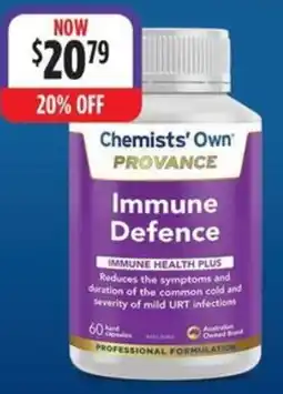 Wizard Pharmacy Chemists' Own PROVANCE Immune Defence offer