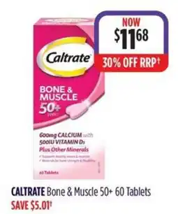 Wizard Pharmacy CALTRATE Bone & Muscle 50+ offer