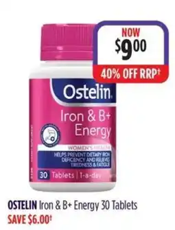 Wizard Pharmacy OSTELIN Iron & B+ Energy offer