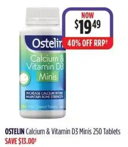 Wizard Pharmacy OSTELIN Calcium & Vitamin D3 Minis offer