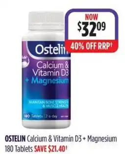 Wizard Pharmacy OSTELIN Calcium & Vitamin D3+ Magnesium offer