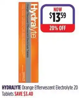 Wizard Pharmacy HYDRALYTE Orange Effervescent Electrolyte offer