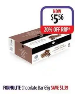 Wizard Pharmacy FORMULITE Chocolate Bar offer