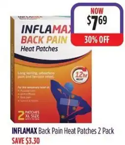 Wizard Pharmacy INFLAMAX Back Pain Heat Patches offer
