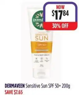 Wizard Pharmacy DERMAVEEN Sensitive Sun SPF 50+ offer