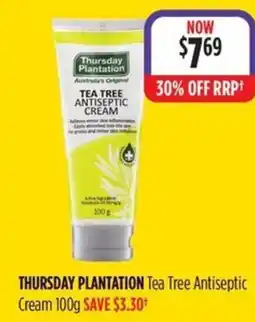 Wizard Pharmacy THURSDAY PLANTATION Tea Tree Antiseptic Cream offer