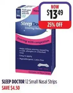 Wizard Pharmacy SLEEP DOCTOR 12 Small Nasal Strips offer