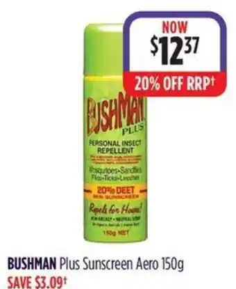 Wizard Pharmacy BUSHMAN Plus Sunscreen Aero offer