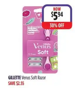 Wizard Pharmacy GILLETTE Venus Soft Razor offer