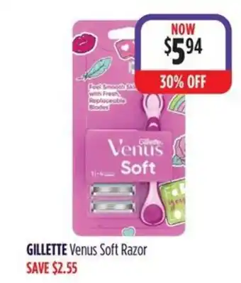 Wizard Pharmacy GILLETTE Venus Soft Razor offer