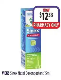 Wizard Pharmacy VICKS Sinex Nasal Decongestant offer