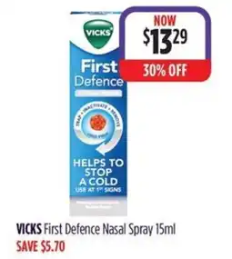 Wizard Pharmacy VICKS First Defence Nasal Spray offer