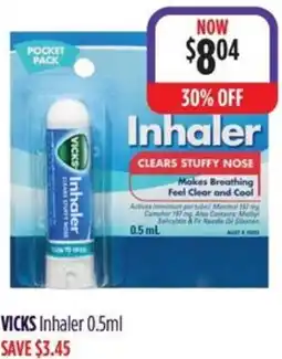 Wizard Pharmacy VICKS Inhaler offer
