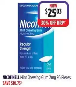 Wizard Pharmacy NICOTINELL Mint Chewing Gum offer