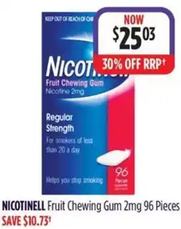 Wizard Pharmacy NICOTINELL Fruit Chewing Gum offer