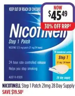 Wizard Pharmacy NICOTINELL Step 1 Patch offer
