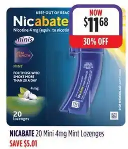 Wizard Pharmacy NICABATE 20 Mini Mint Lozenges offer