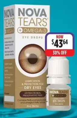 Wizard Pharmacy Nova tears lubrication & protection for dry eyes offer