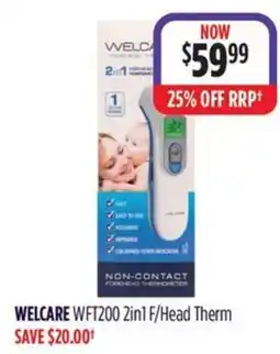 Wizard Pharmacy WELCARE WFT200 2in1 F/Head Therm offer