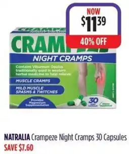 Wizard Pharmacy NATRALIA Crampeze Night Cramps offer