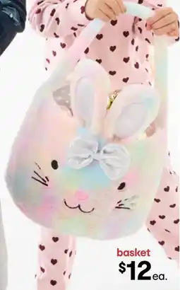 Kmart Jumbo Rainbow Bunny Basket offer