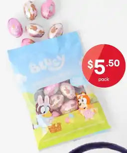 Kmart Bluey Milk Chocolate Eggs offer